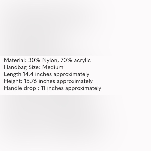 NWT Urban Outfitters Ellie Icon Knit Tote Handbag Bag Mustard with Blue Web - Picture 3 of 3